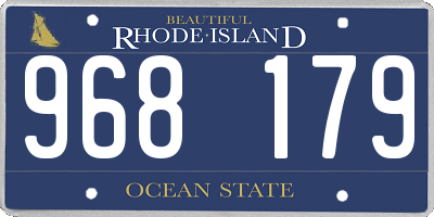 RI license plate 968179
