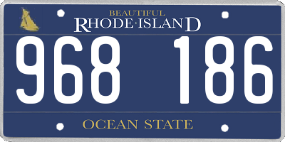RI license plate 968186