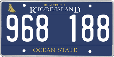 RI license plate 968188