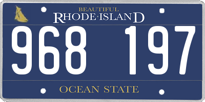 RI license plate 968197