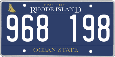 RI license plate 968198