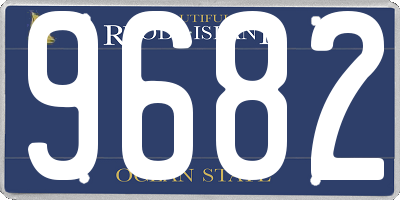 RI license plate 9682