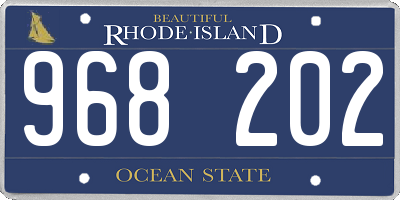 RI license plate 968202
