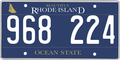RI license plate 968224