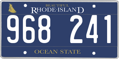 RI license plate 968241