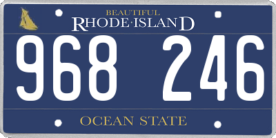 RI license plate 968246