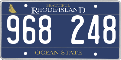 RI license plate 968248