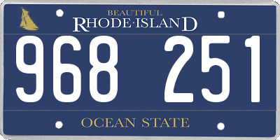 RI license plate 968251