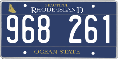 RI license plate 968261