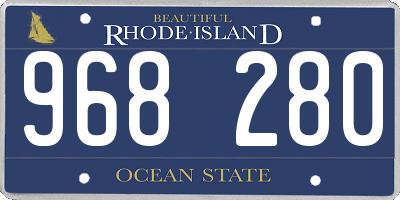 RI license plate 968280