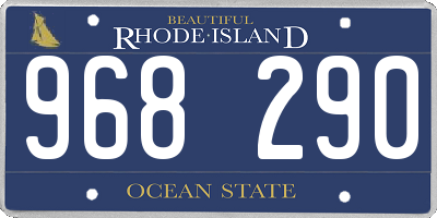 RI license plate 968290