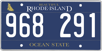 RI license plate 968291
