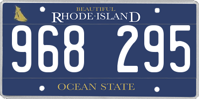 RI license plate 968295