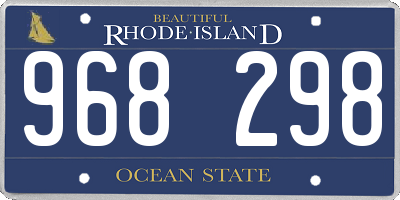 RI license plate 968298