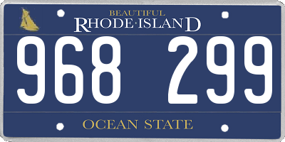 RI license plate 968299
