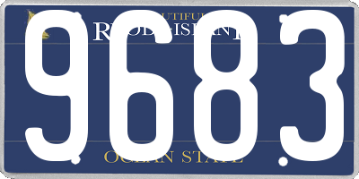 RI license plate 9683