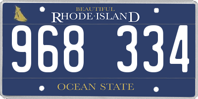 RI license plate 968334