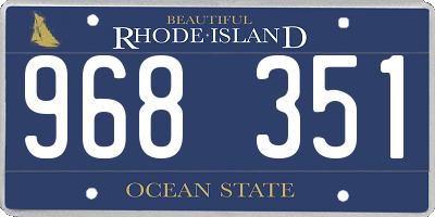 RI license plate 968351