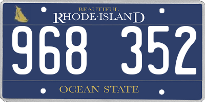 RI license plate 968352