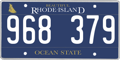 RI license plate 968379