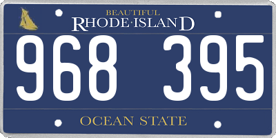 RI license plate 968395