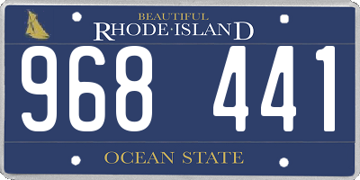 RI license plate 968441