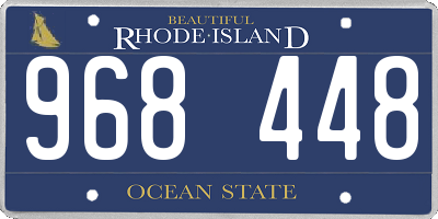 RI license plate 968448