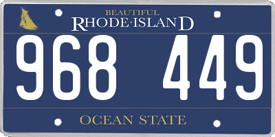 RI license plate 968449