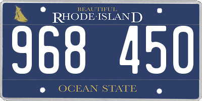 RI license plate 968450