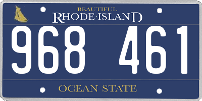 RI license plate 968461