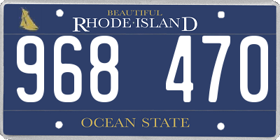 RI license plate 968470