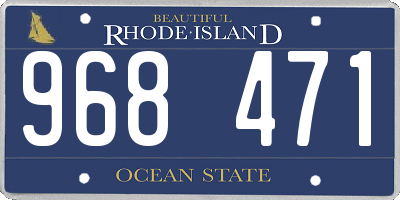 RI license plate 968471