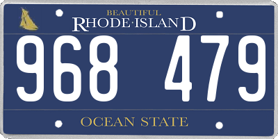 RI license plate 968479