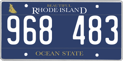 RI license plate 968483