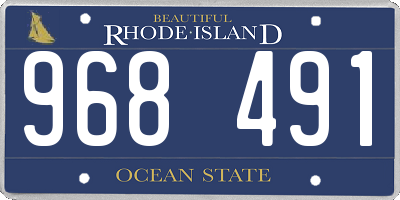 RI license plate 968491
