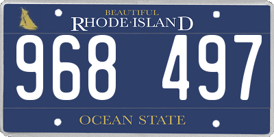 RI license plate 968497