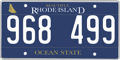 RI license plate 968499