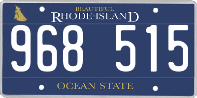 RI license plate 968515