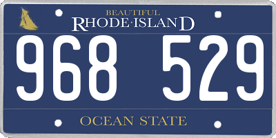RI license plate 968529
