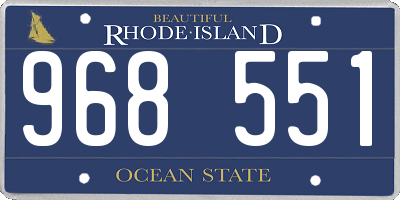 RI license plate 968551
