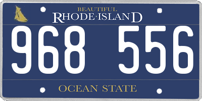 RI license plate 968556