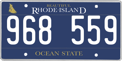RI license plate 968559