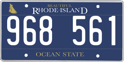 RI license plate 968561