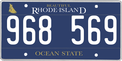 RI license plate 968569