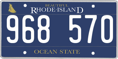 RI license plate 968570