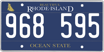 RI license plate 968595