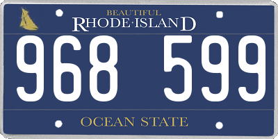 RI license plate 968599