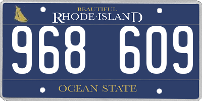 RI license plate 968609