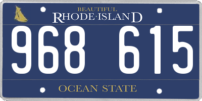 RI license plate 968615
