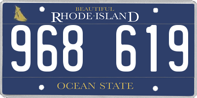 RI license plate 968619